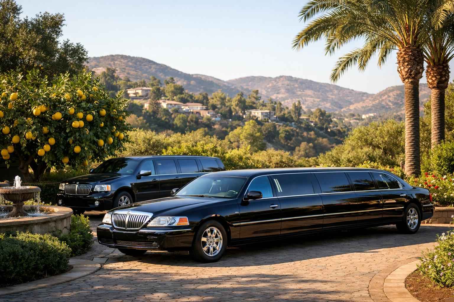 Black Limousines in Lemon Grove California