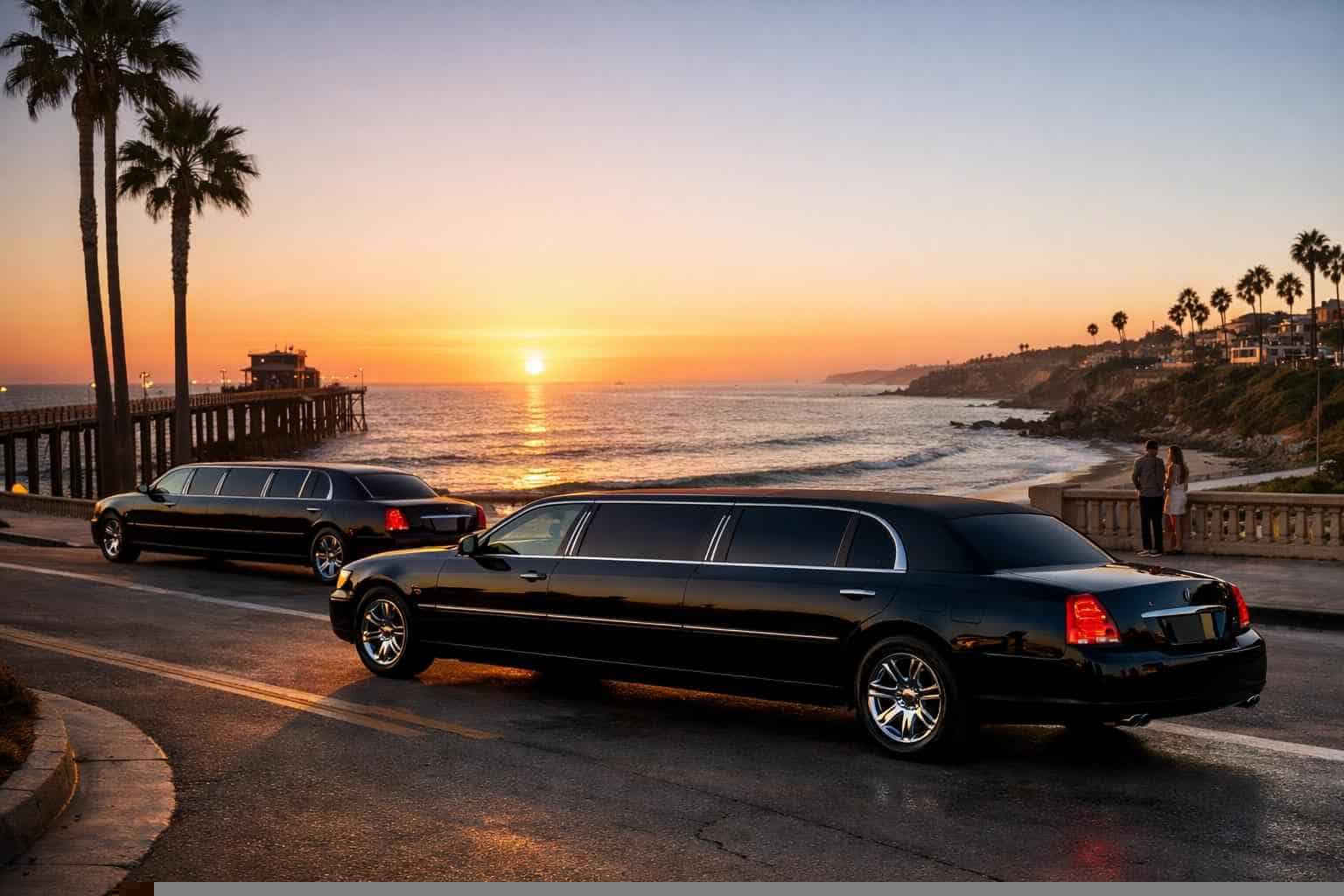 Black Limousines in Oceanside California