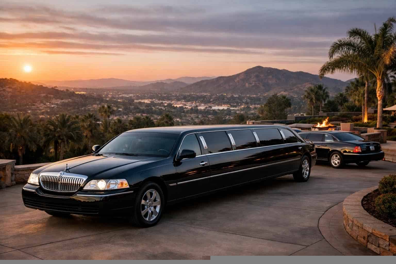 Black Limousines in Vista California