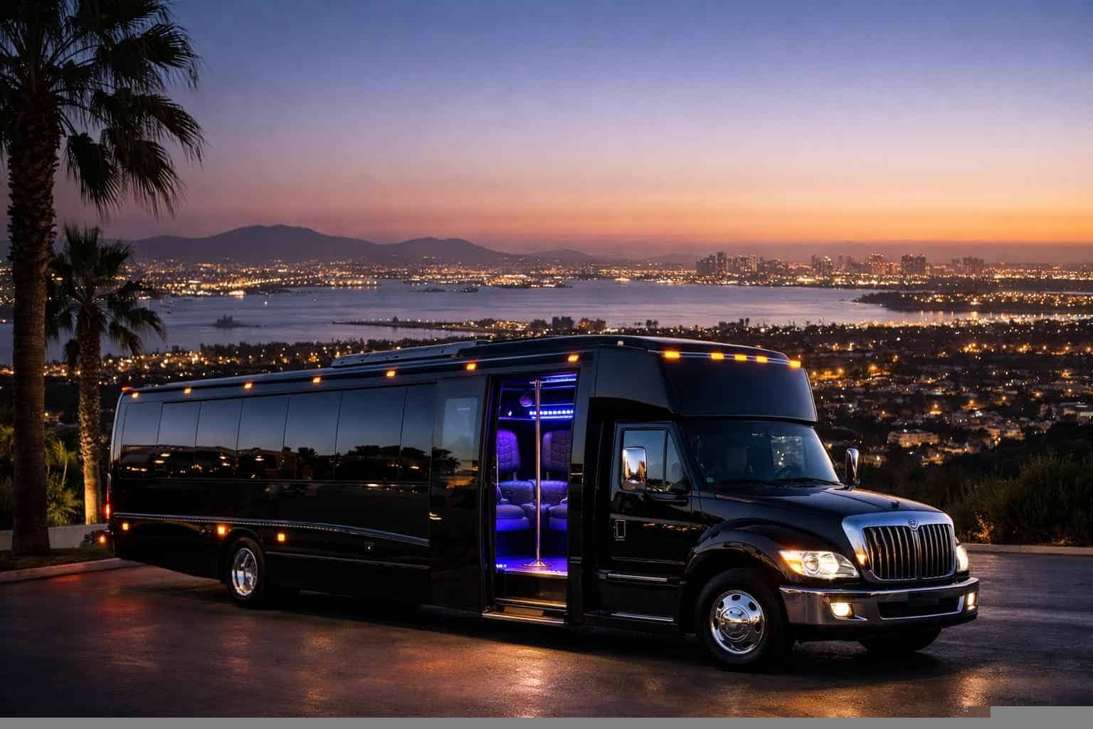 Black Party Bus Rental Chula Vista CA