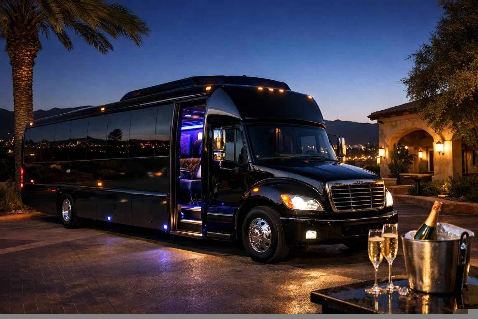 Black Party Bus Rental El Cajon CA