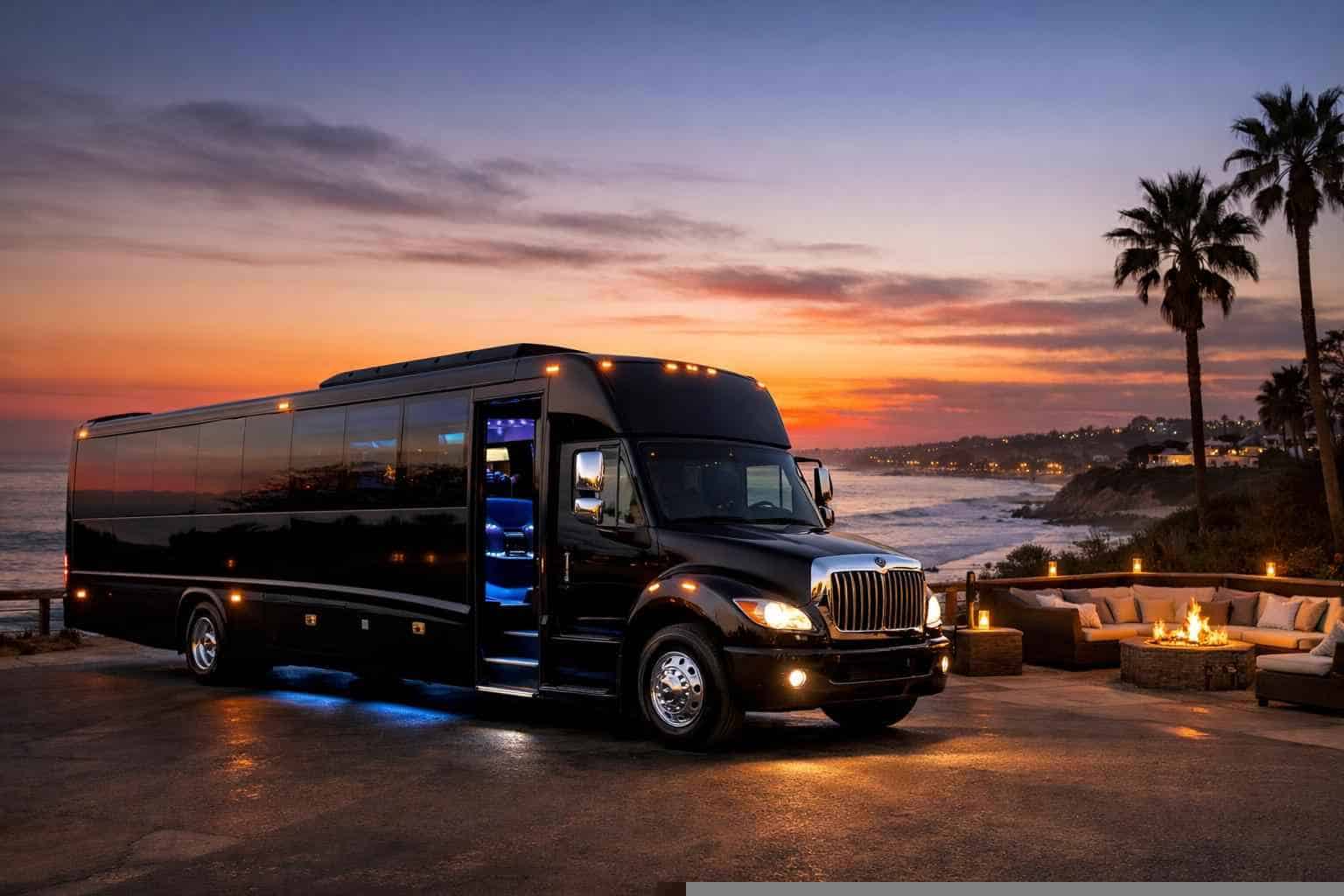 Black Party Bus Rental Encinitas CA