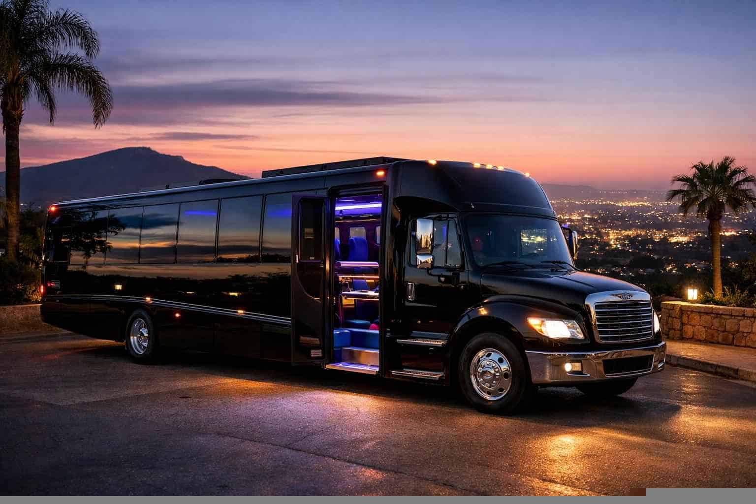 Black Party Bus Rental La Mesa CA