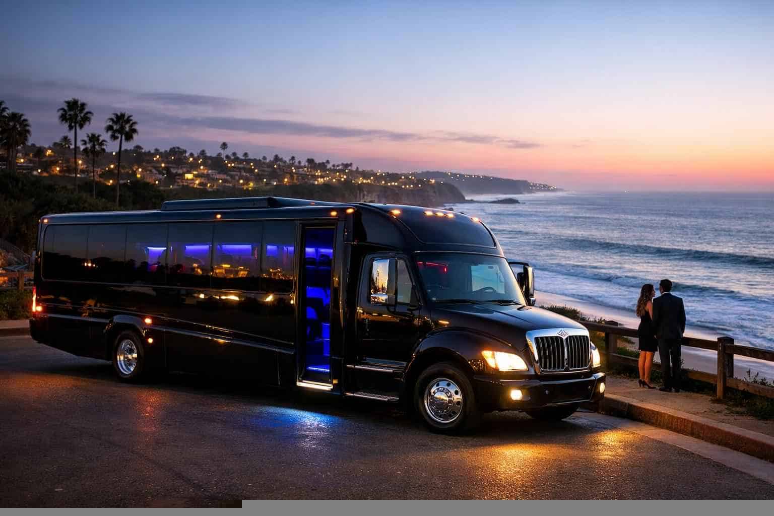 Black Party Bus Rental Near Me Carlsbad CA