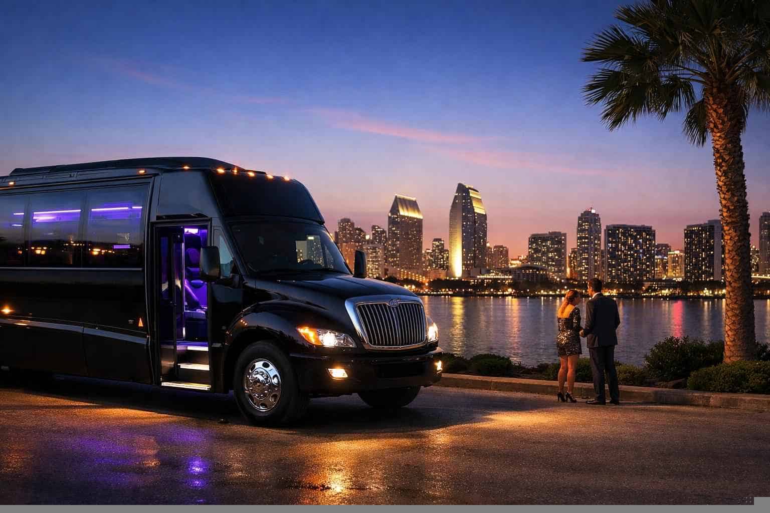 Black Party Bus Rental Near Me Chula Vista CA