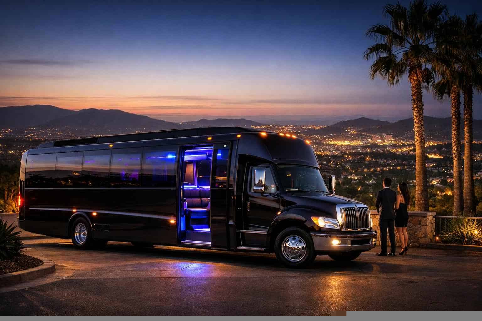 Black Party Bus Rental Near Me El Cajon CA