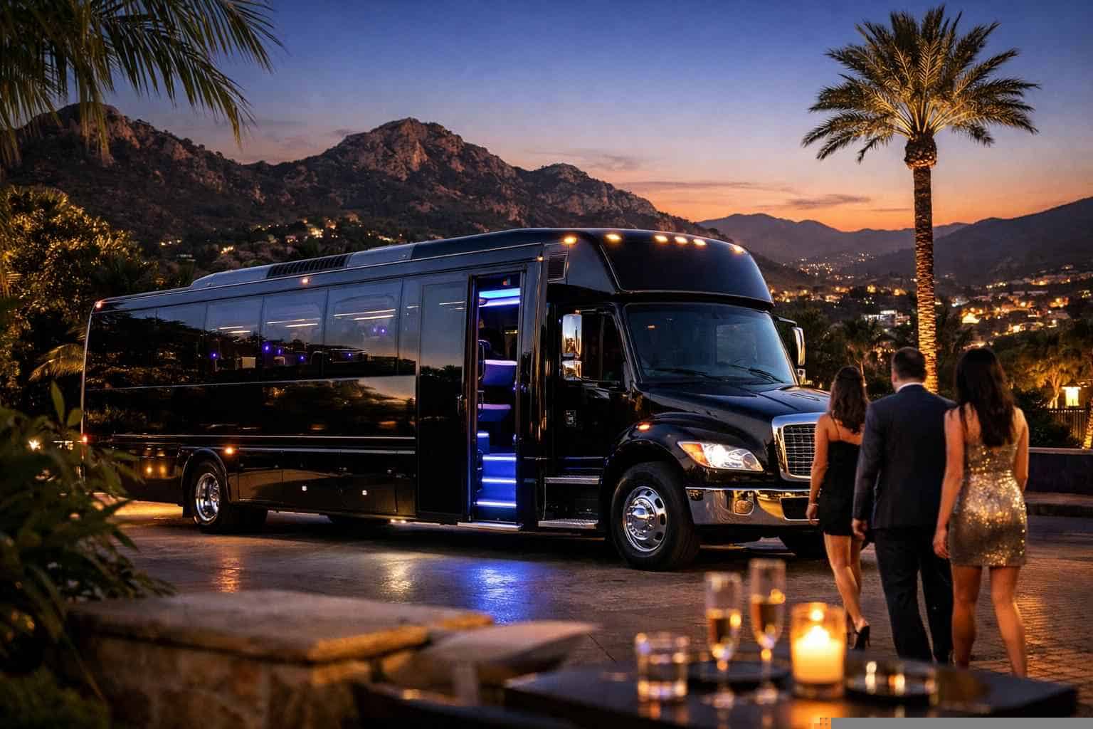 Black Party Bus Rental Near Me Poway CA