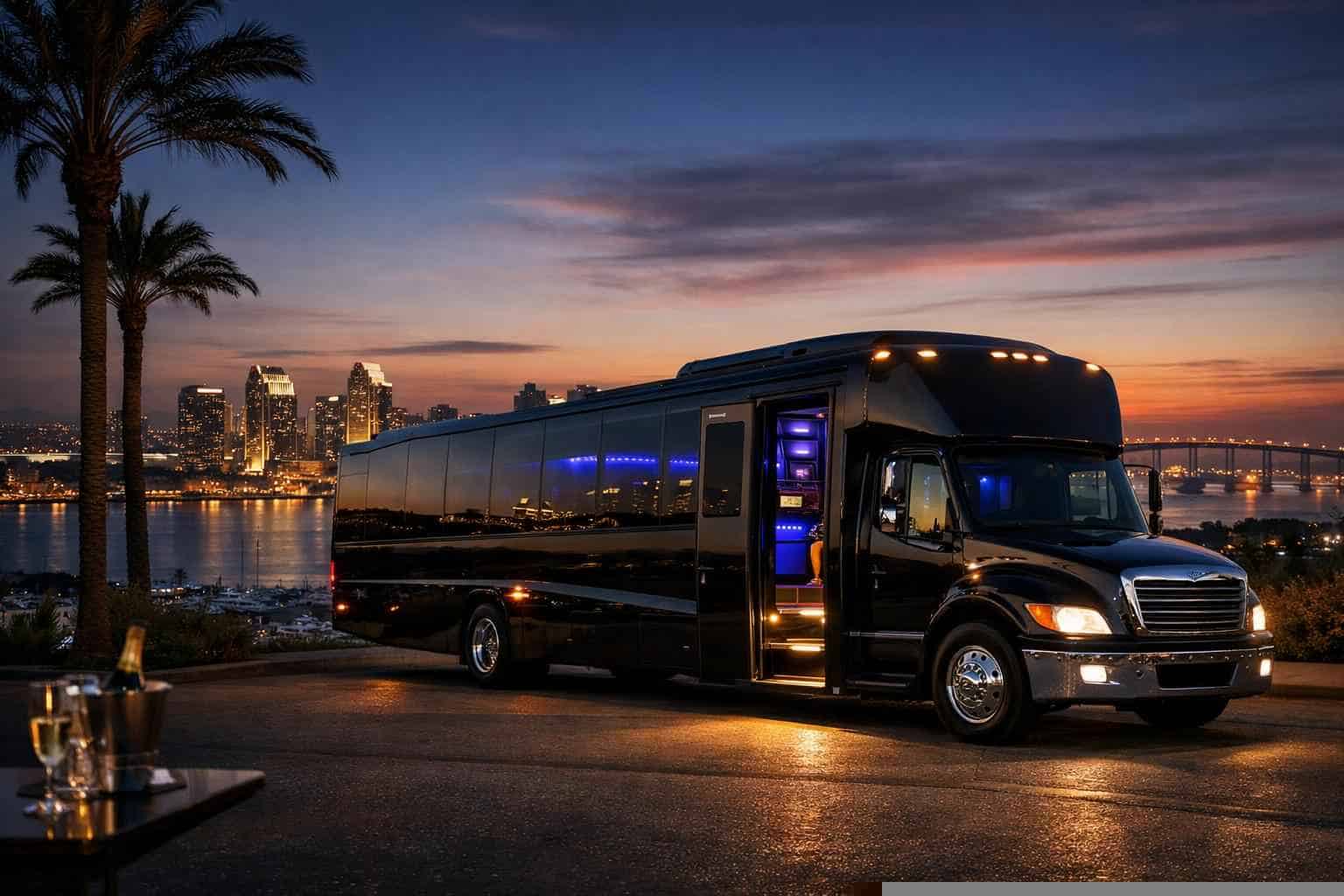 Black Party Bus Rental Near Me San Diego CA