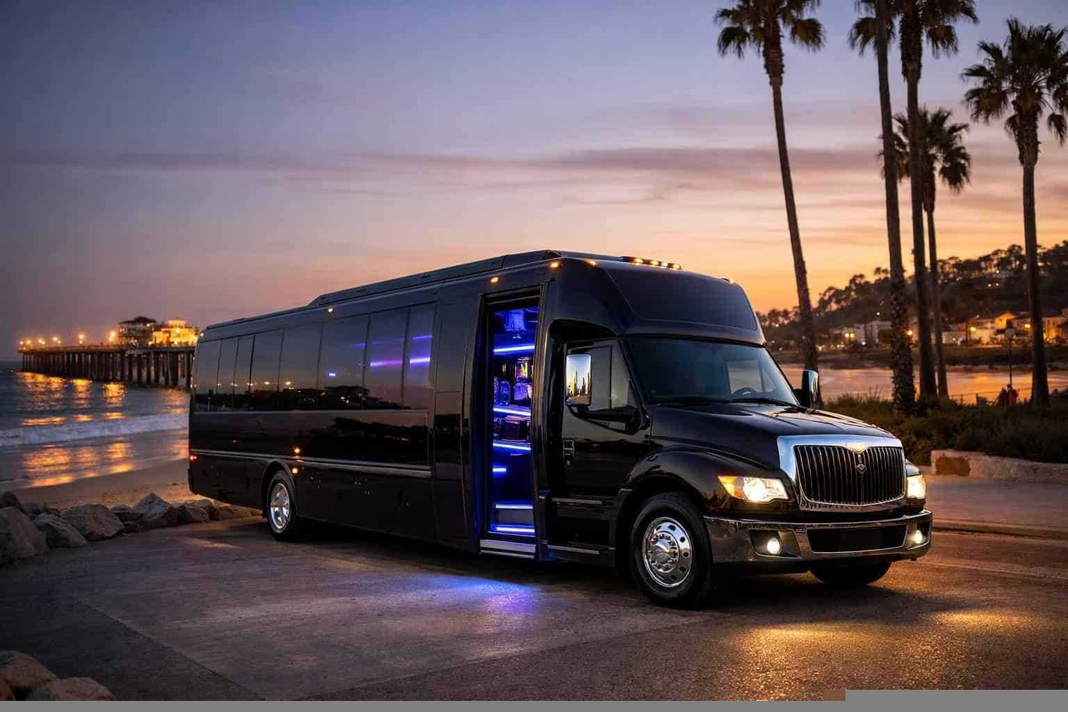 Black Party Bus Rental Oceanside CA
