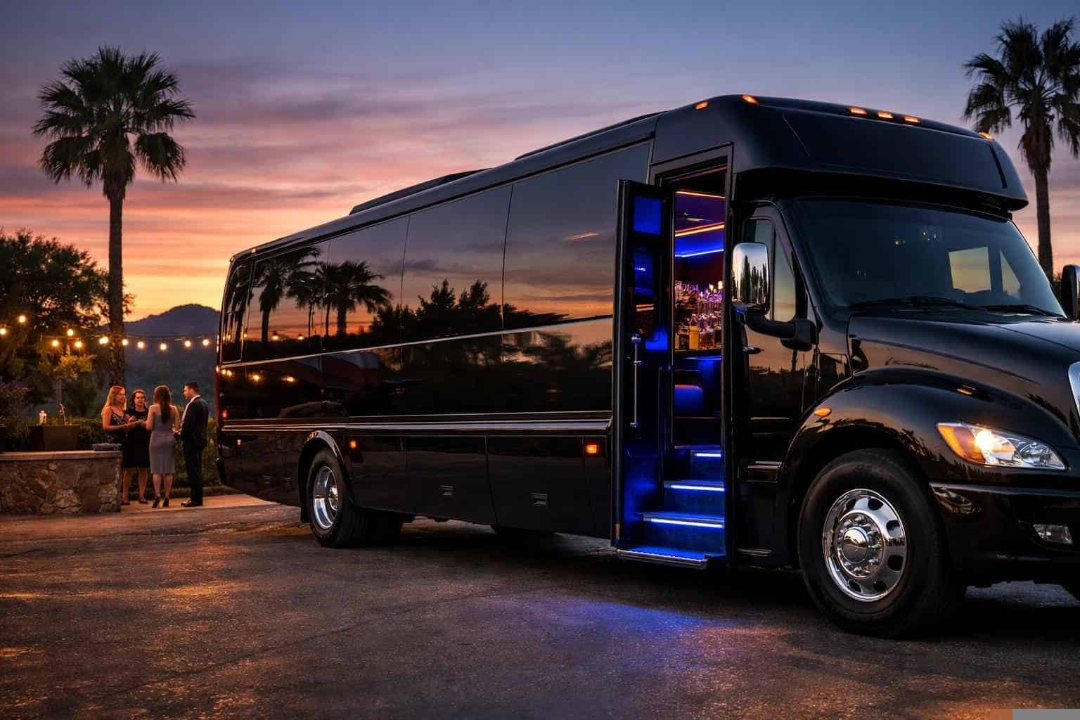 Black Party Bus Rental Poway CA