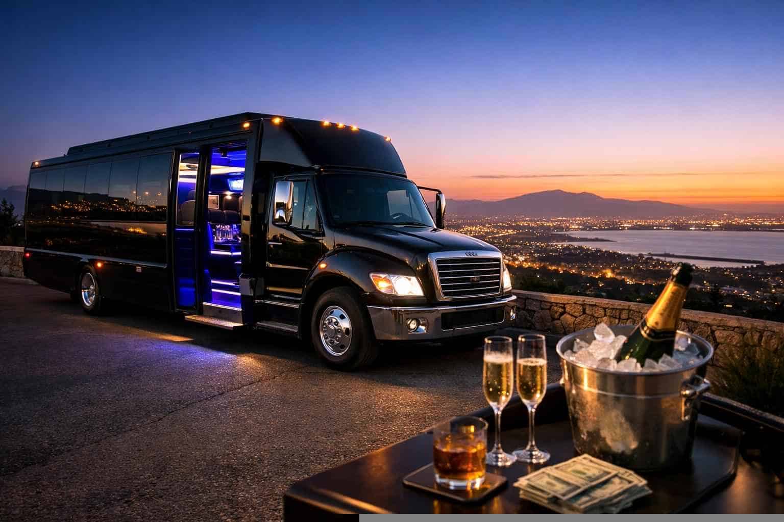 Black Party Bus Rental Prices in Chula Vista CA