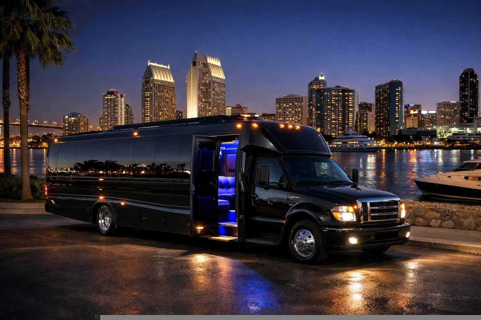 Black Party Bus Rental San Diego CA