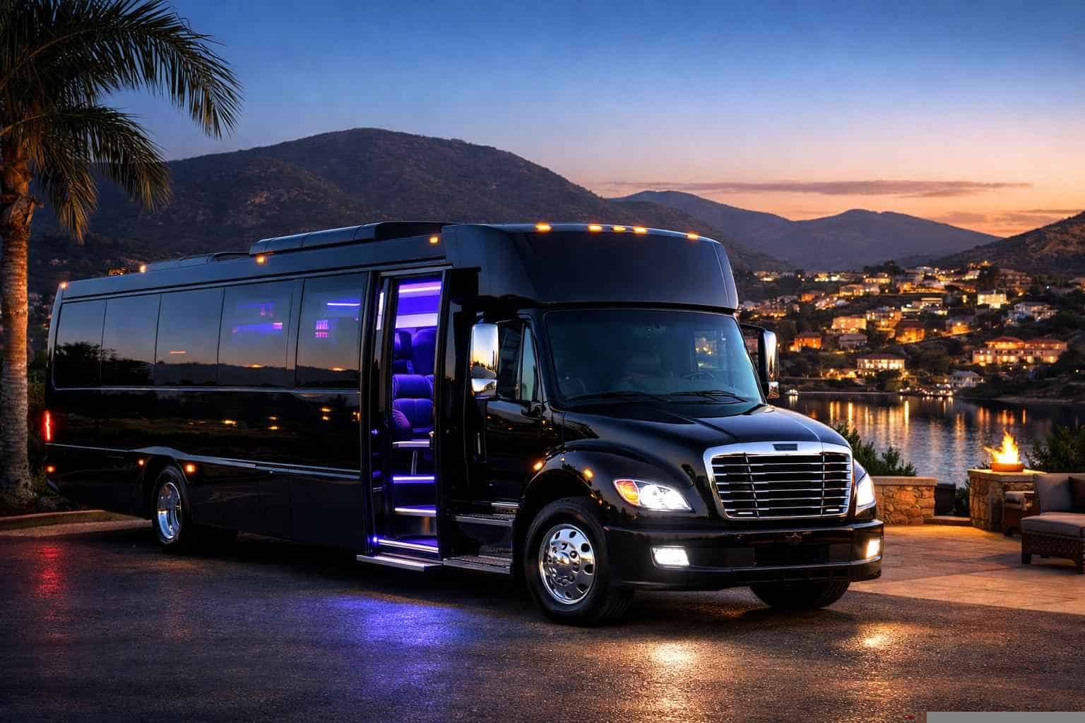 Black Party Bus Rental San Marcos CA