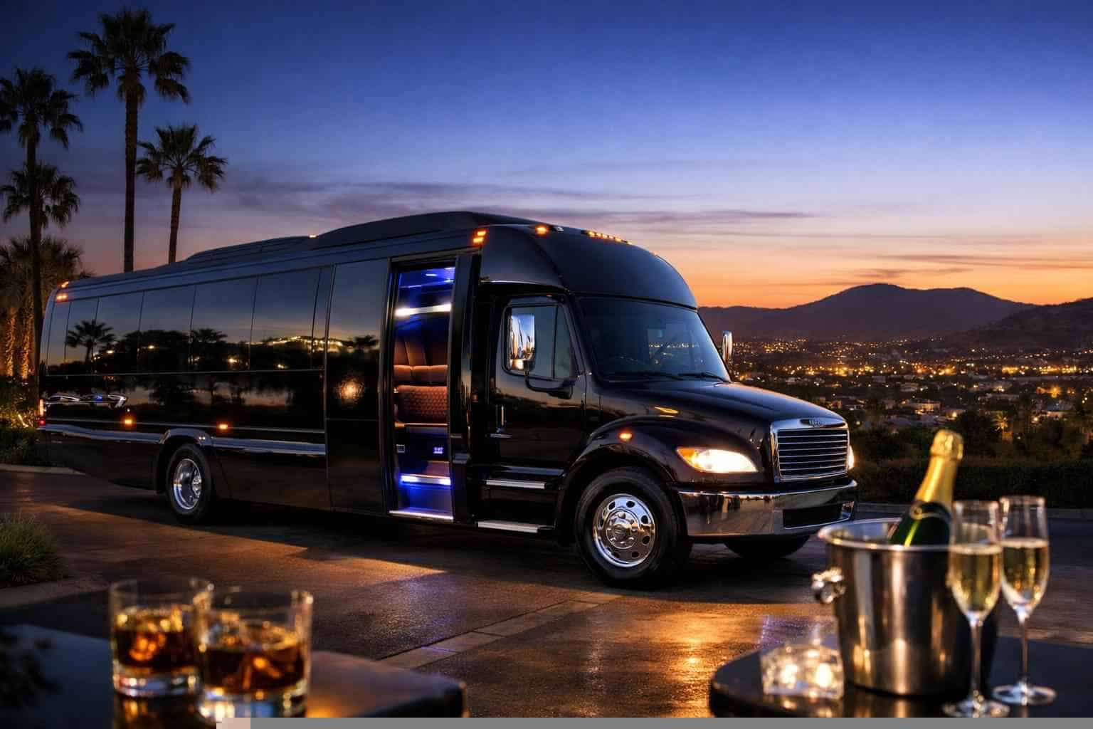 Black Party Bus Rental Services In Escondido