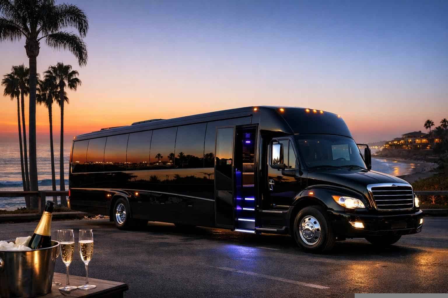 Black Party Bus Rental Services in Oceanside