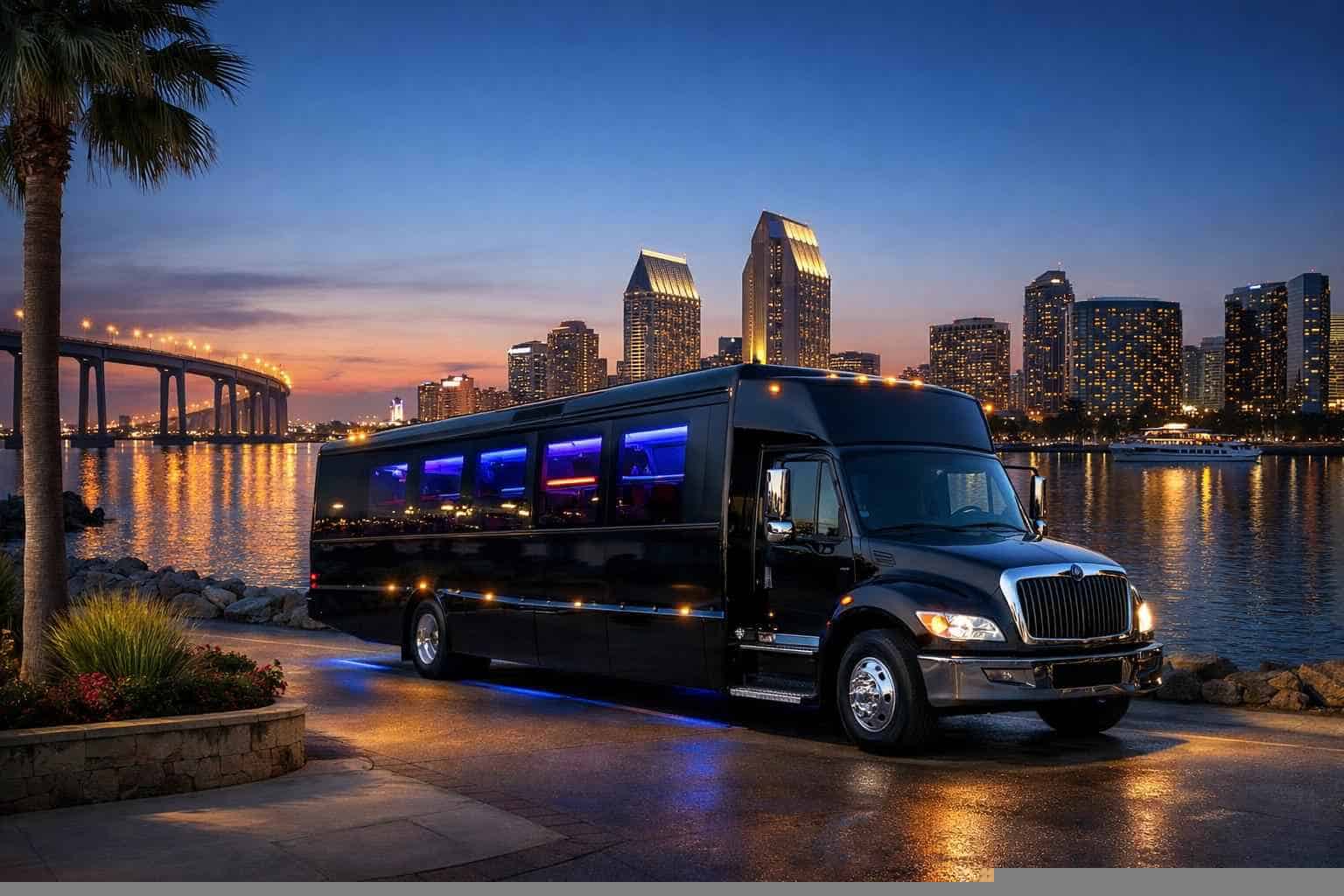Black Party Bus Service Coronado CA