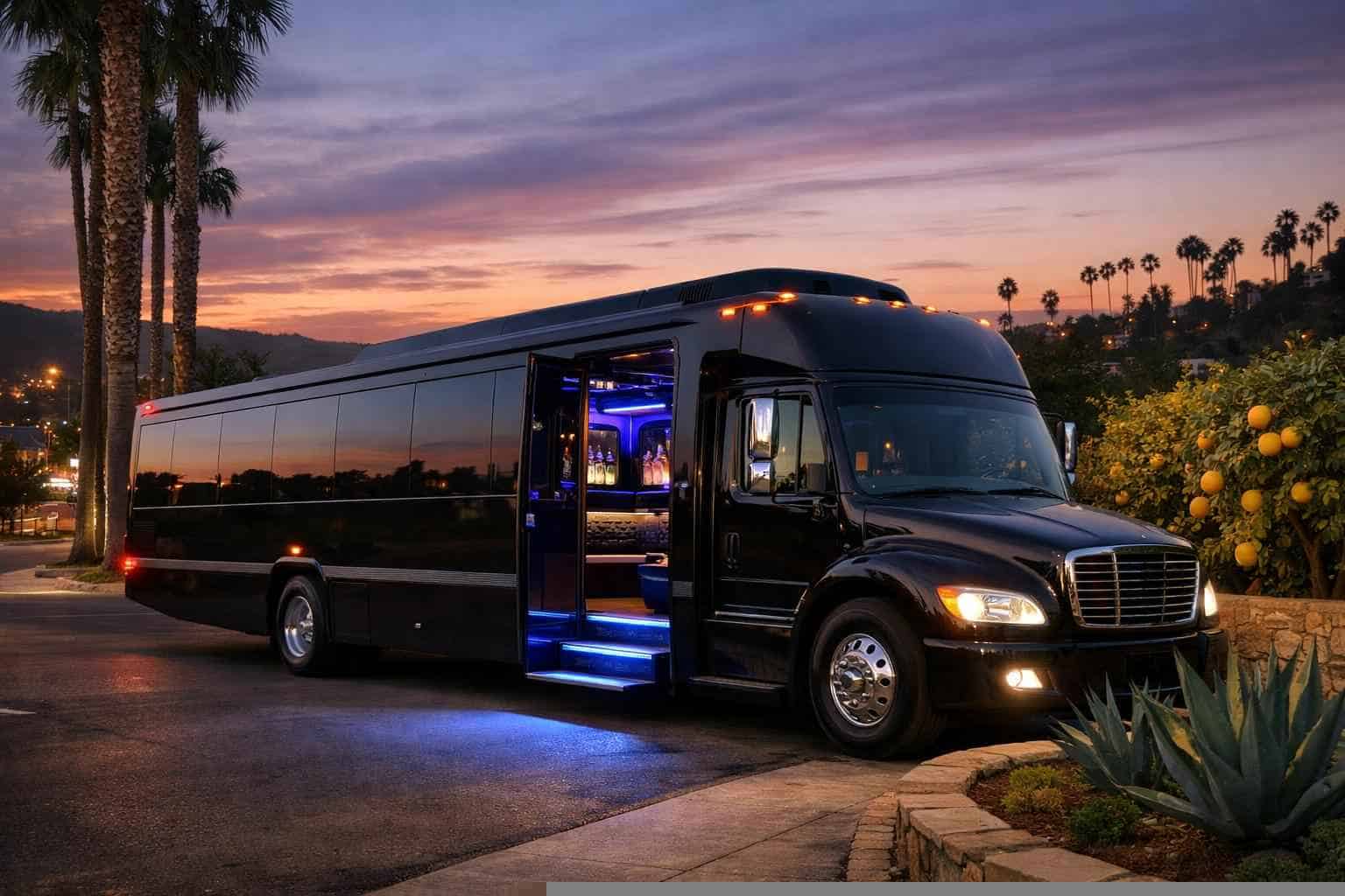 Black Party Bus Service Lemon Grove CA