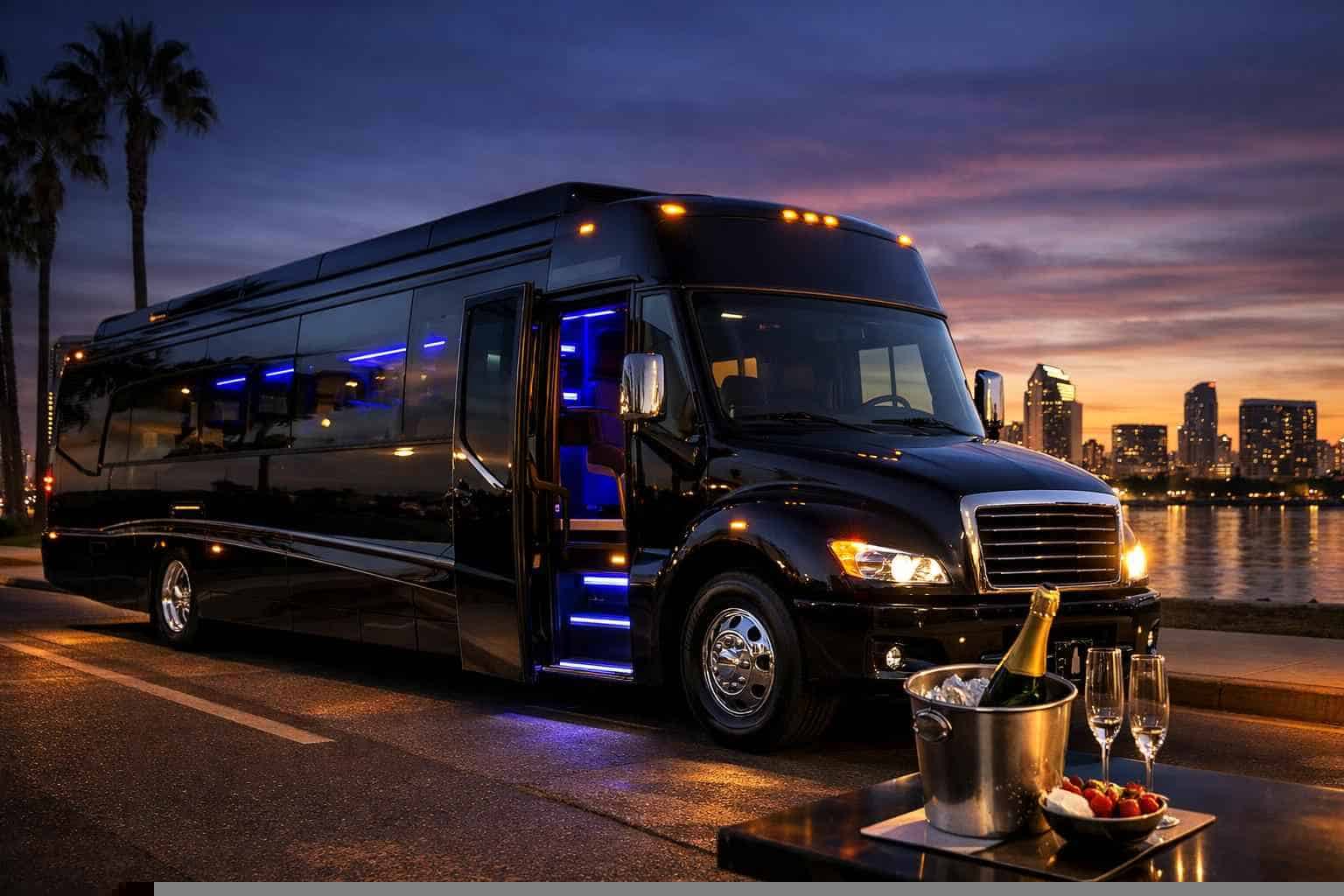 Black Party Bus Service National City CA