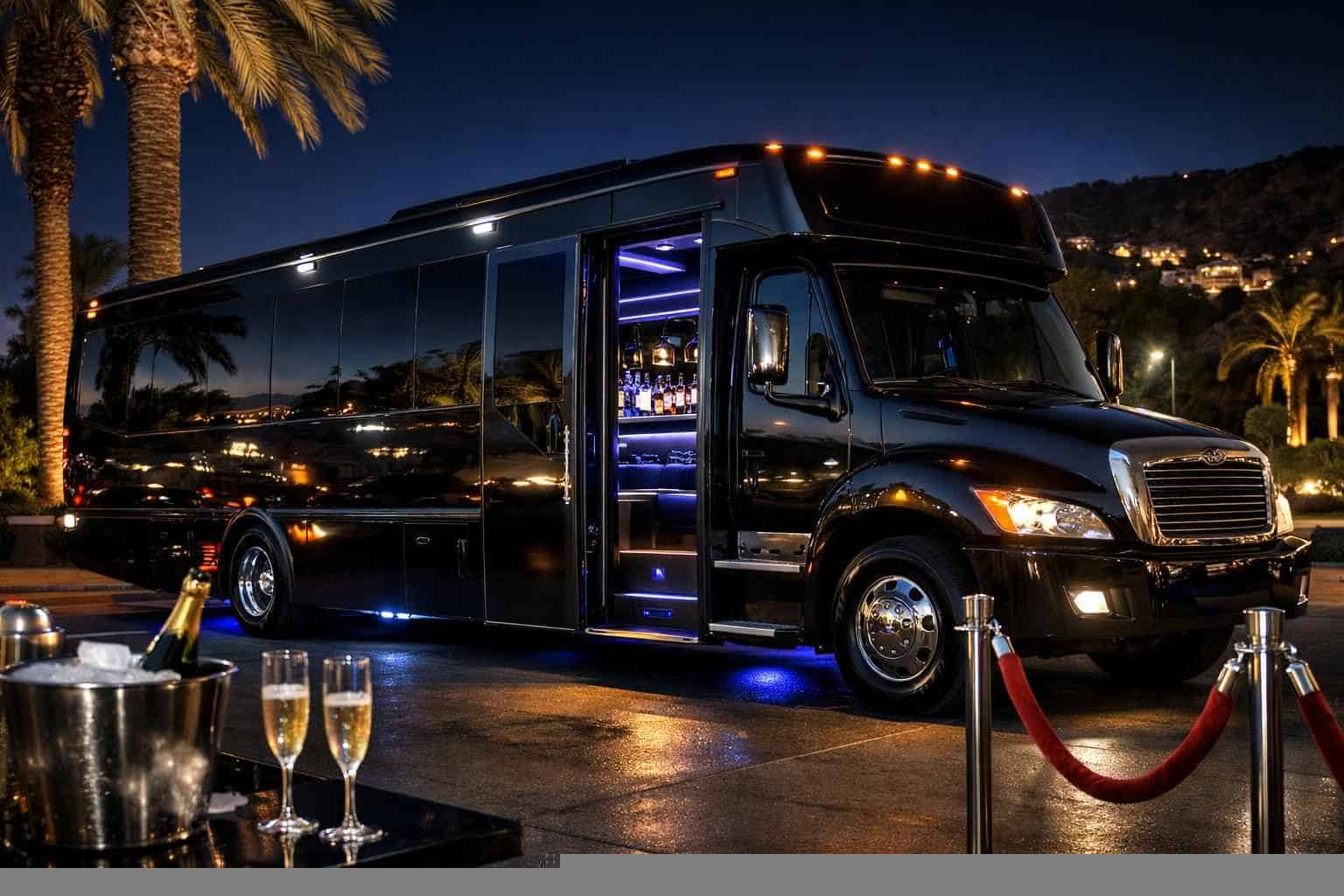 Black Party Bus Service Santee CA