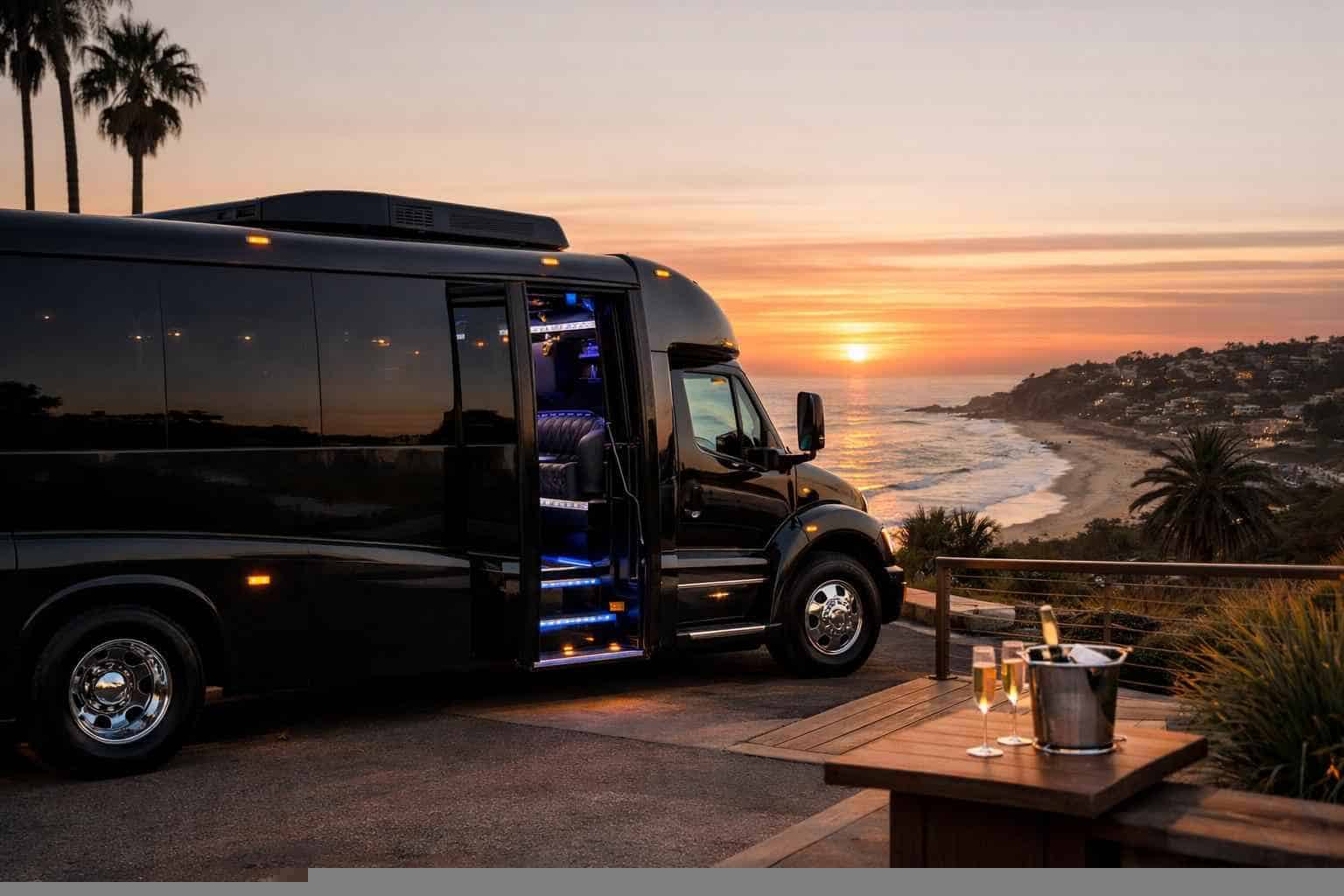 Black Party Bus Service Solana Beach CA