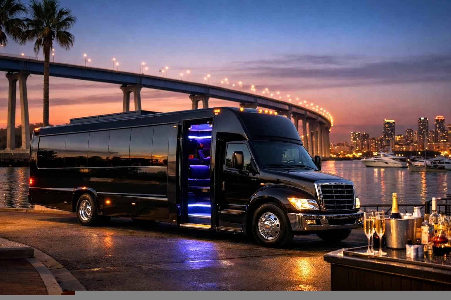Black Party Buses in Coronado California