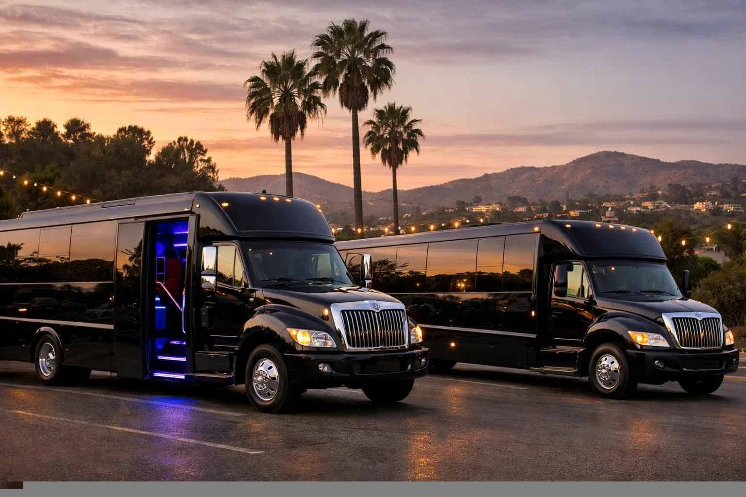 Black Party Buses in Lemon Grove California