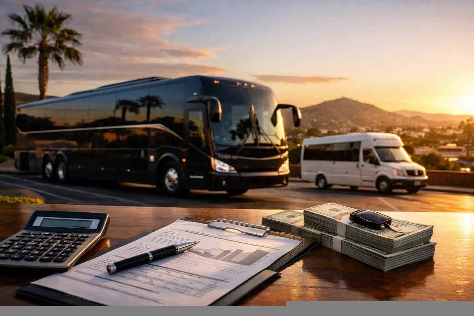 Bus Rental Prices in La Mesa CA