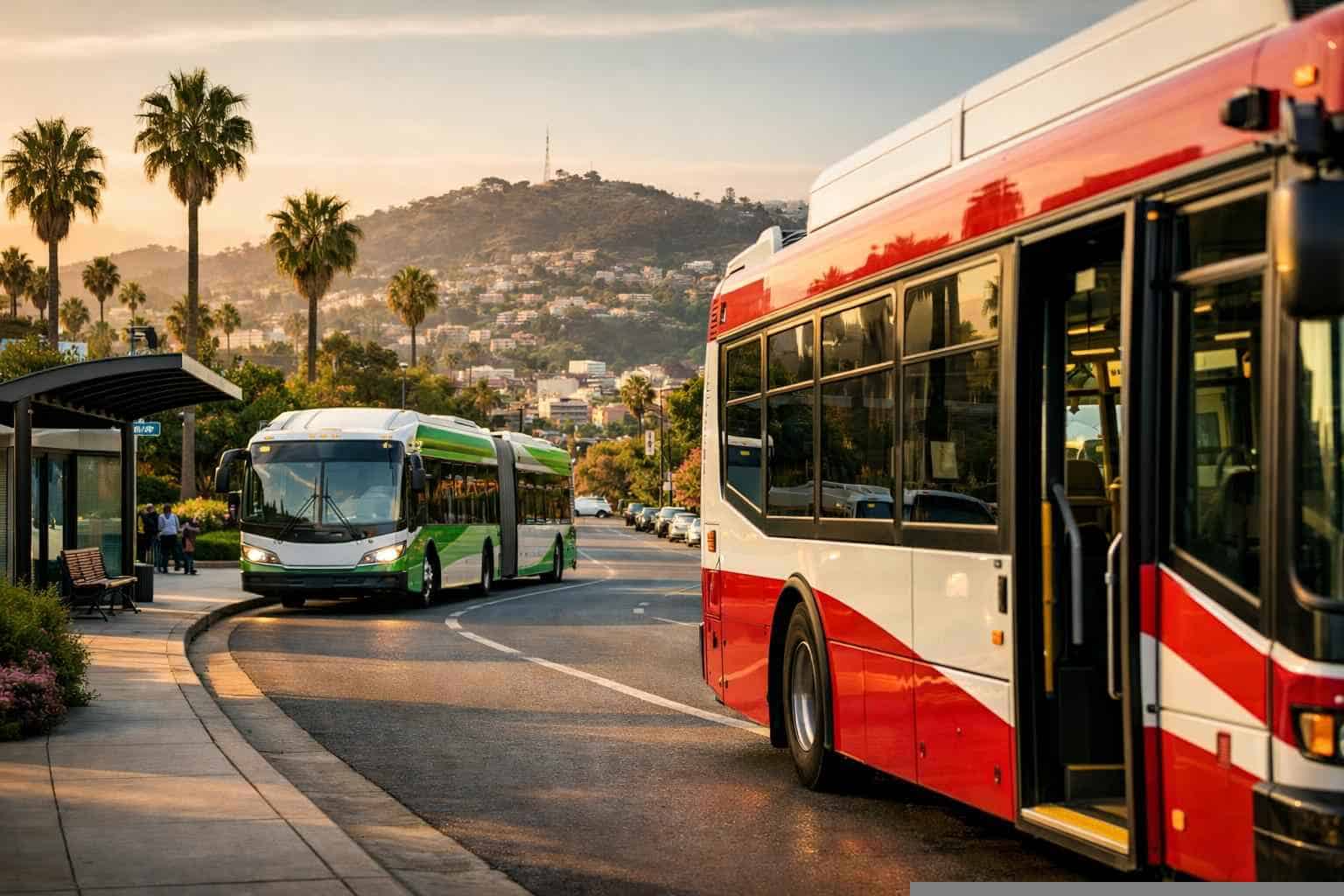 Buses in La Mesa California