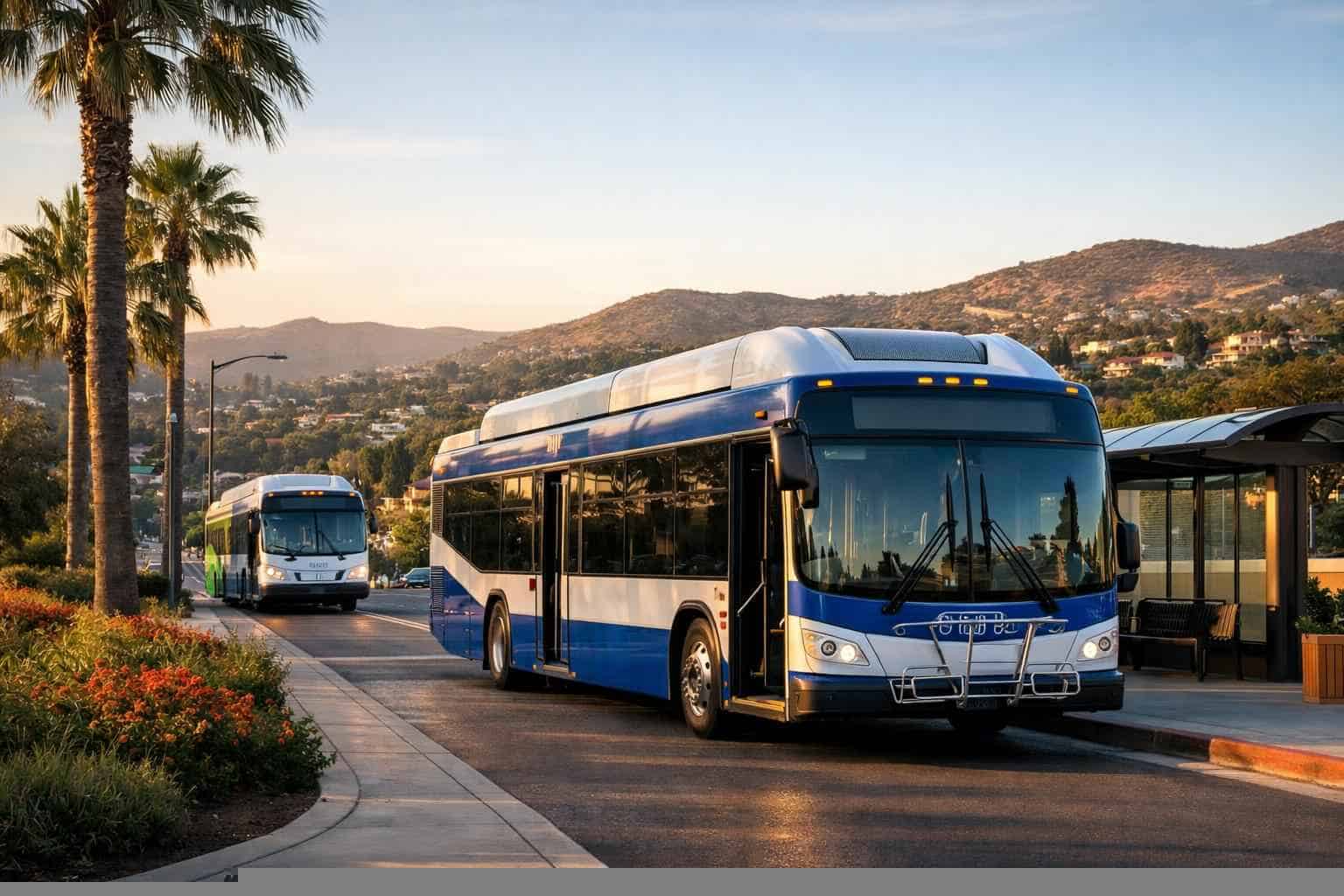 Buses in Vista California