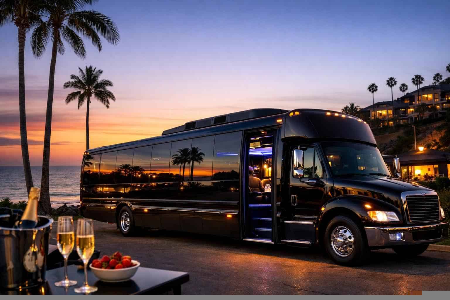 Carlsbad CA Black Party Bus Rental