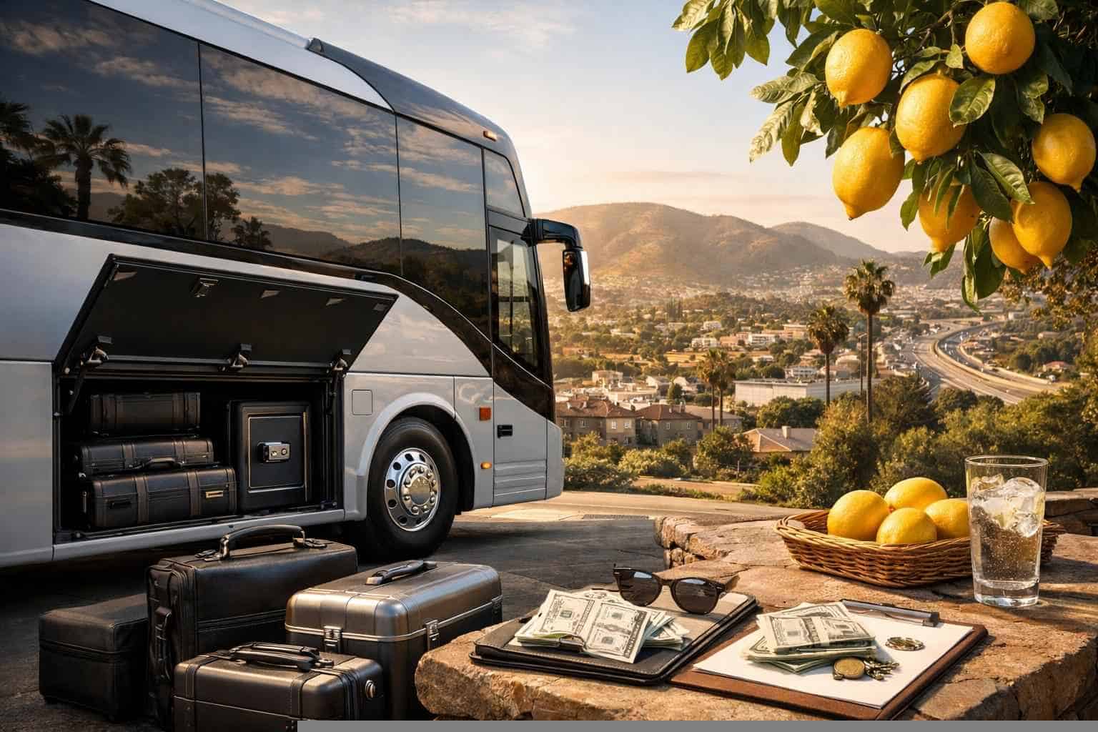 Charter Bus Rental Prices in Lemon Grove CA