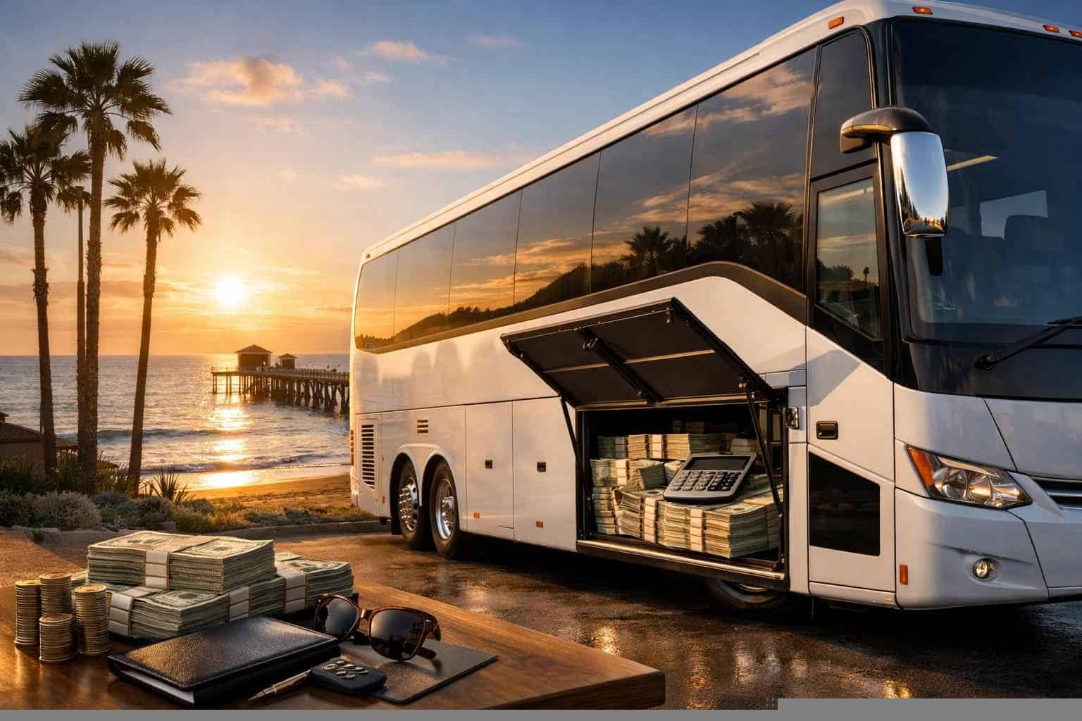 Charter Bus Rental Prices in Oceanside CA