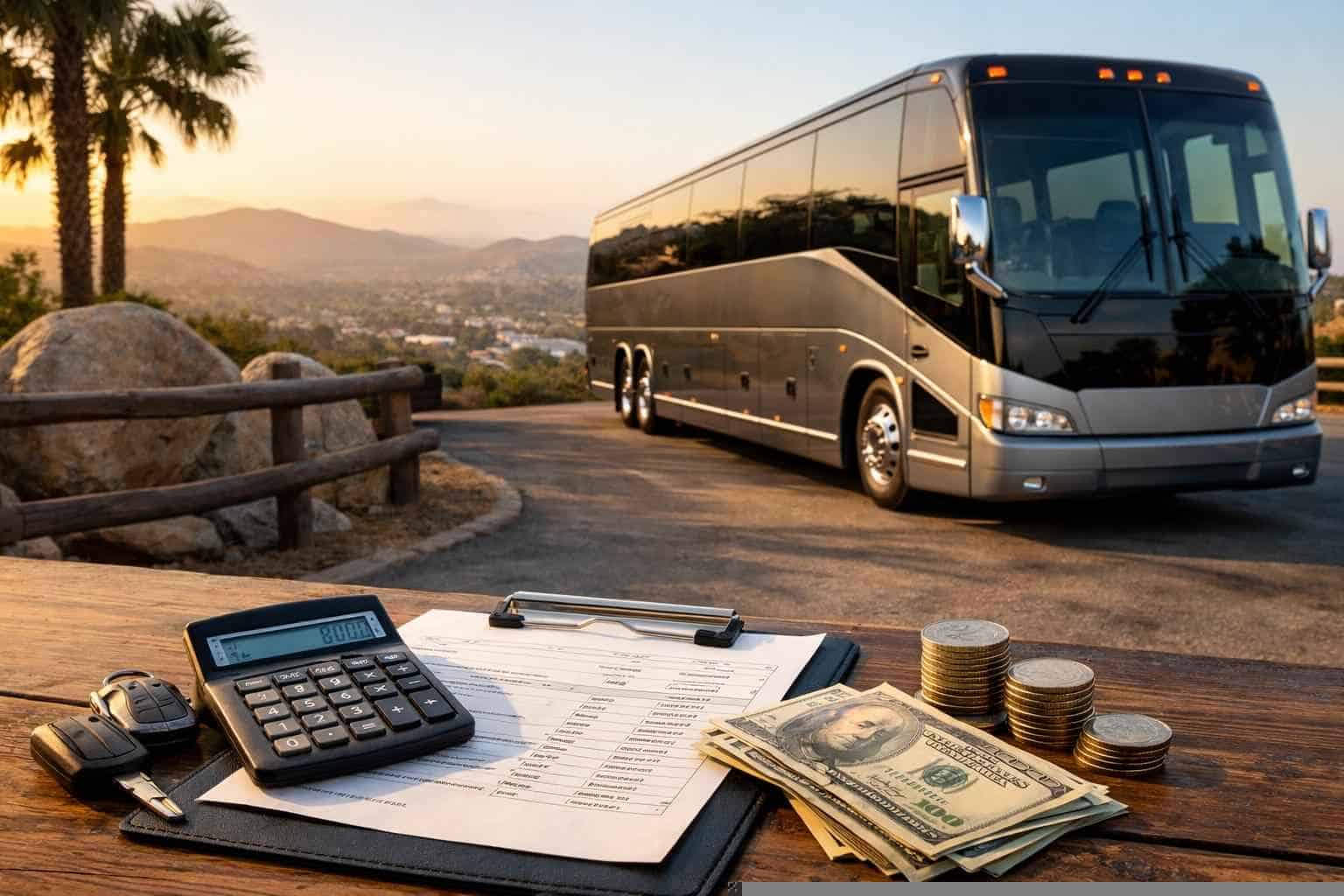 Charter Bus Rental Prices in Poway CA