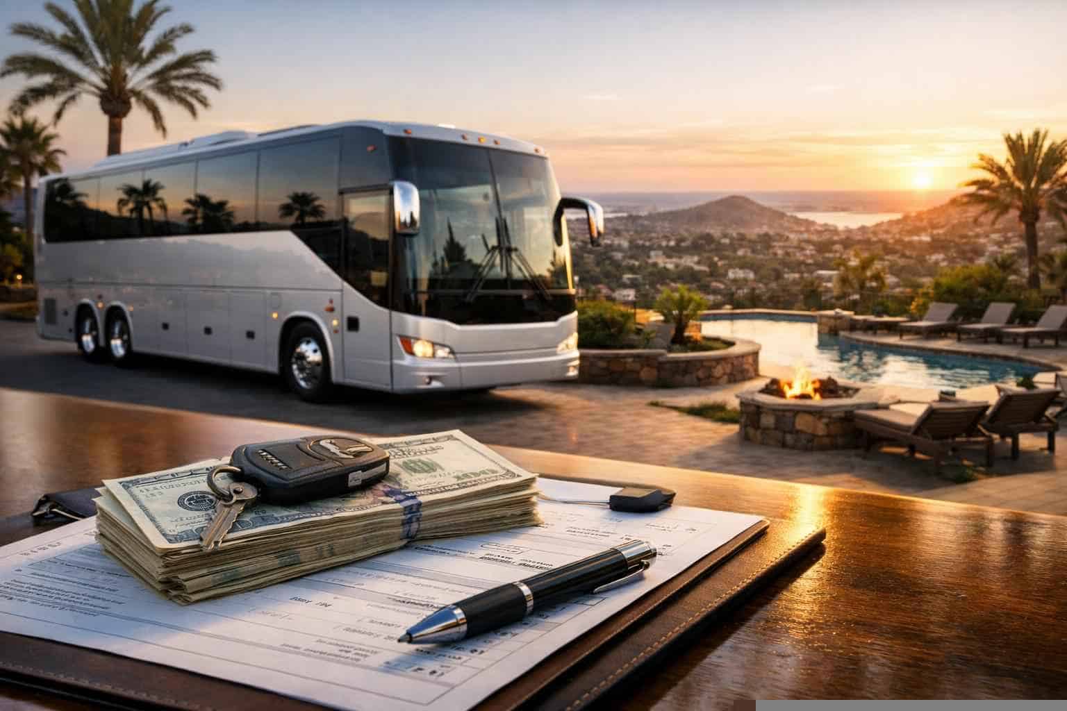 Charter Bus Rental Prices in Vista CA