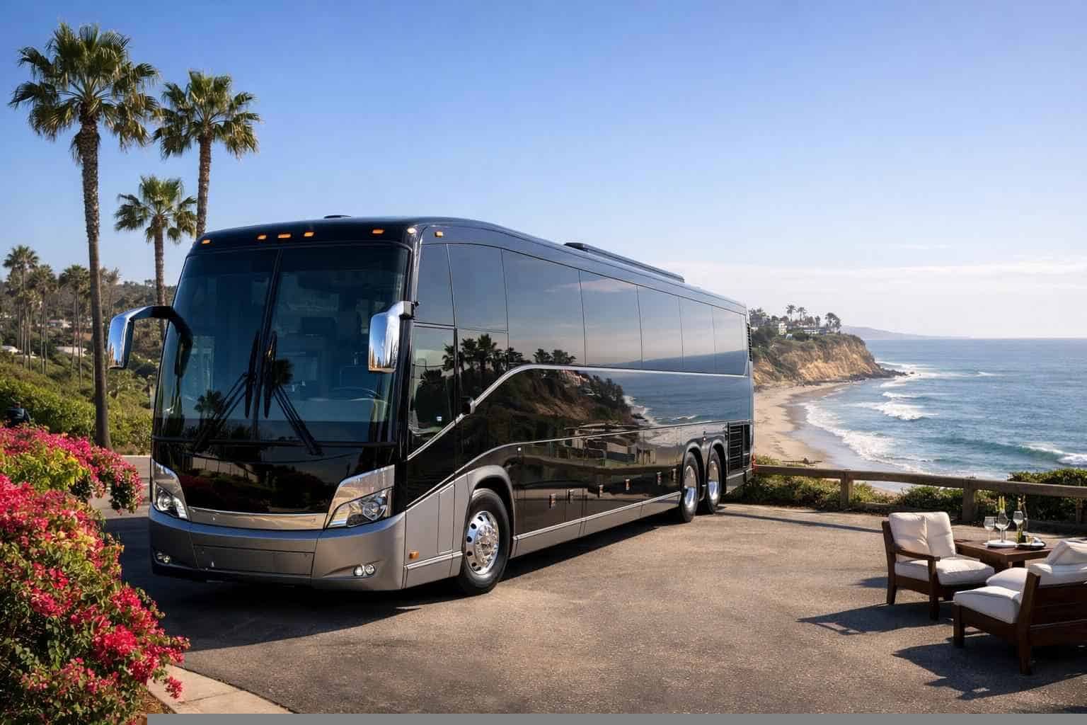 Charter Bus Service Del Mar CA