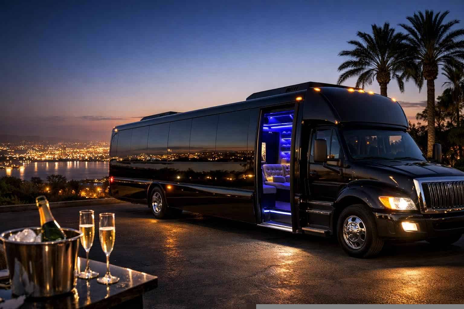 Chula Vista CA Black Party Bus Rental