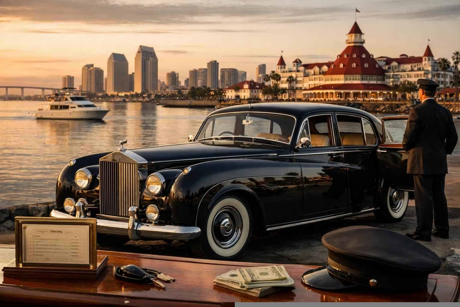 Classic Car Chauffeur Service Prices in Coronado CA