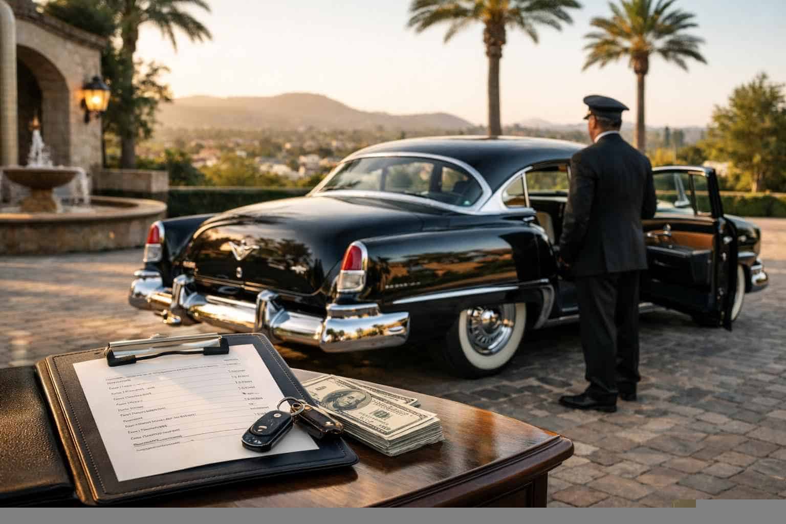 Classic Car Chauffeur Service Prices in Escondido CA