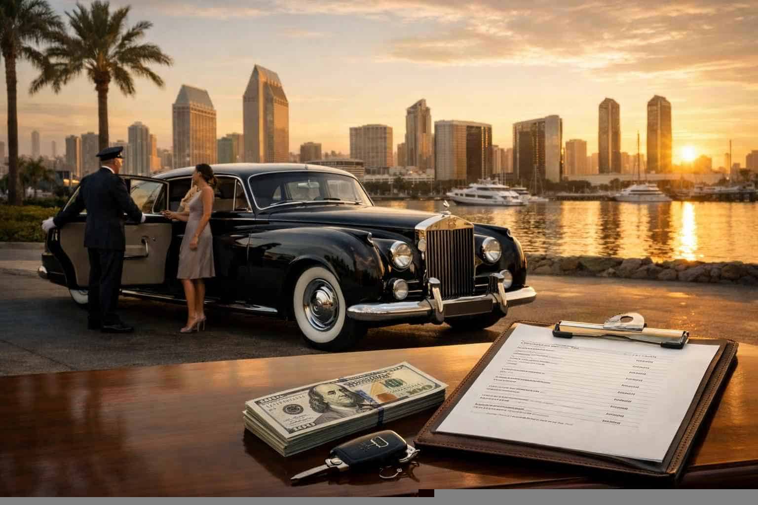 Classic Car Chauffeur Service Prices in San Diego CA