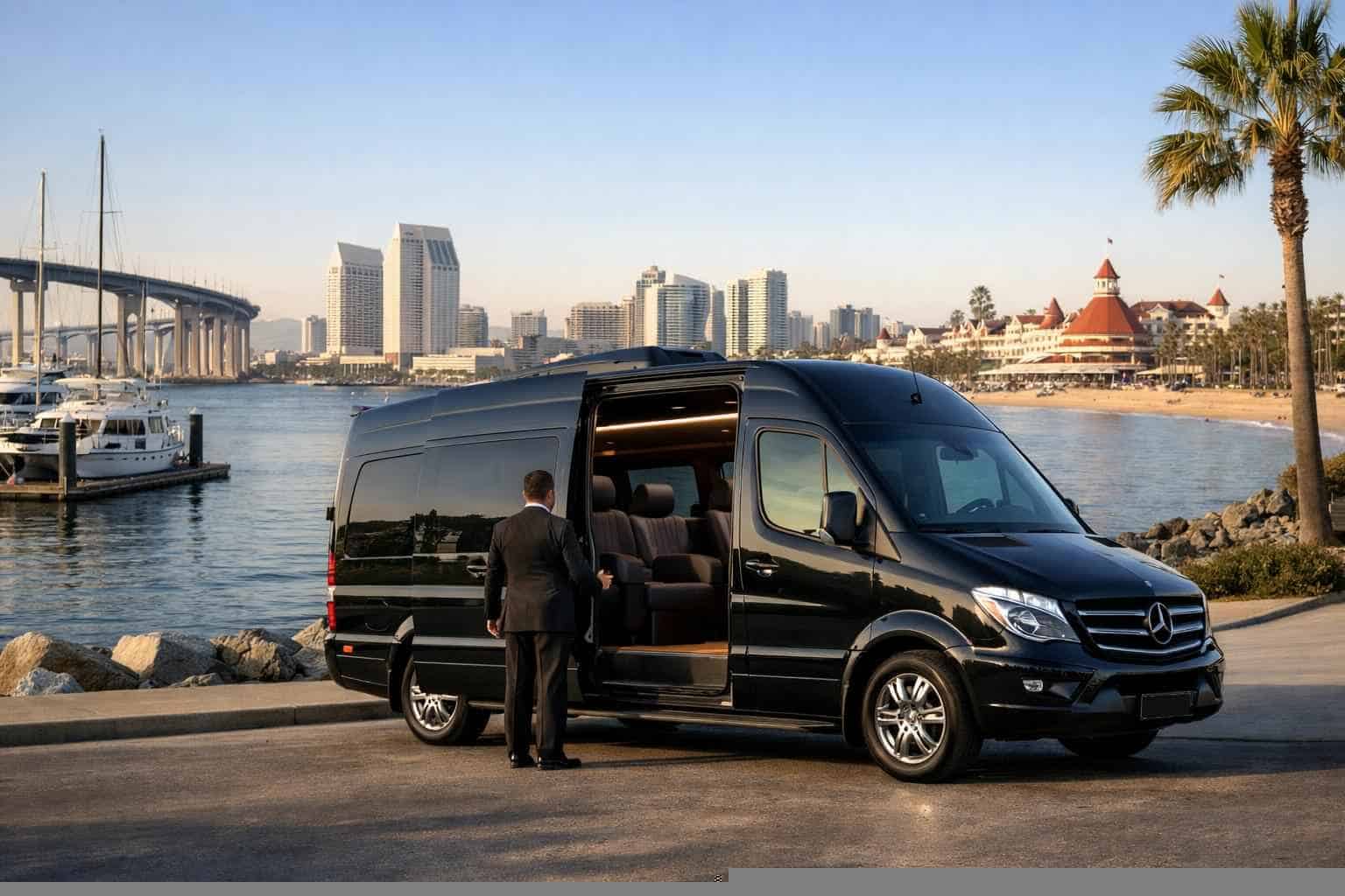 Coronado CA Passenger Van With Driver