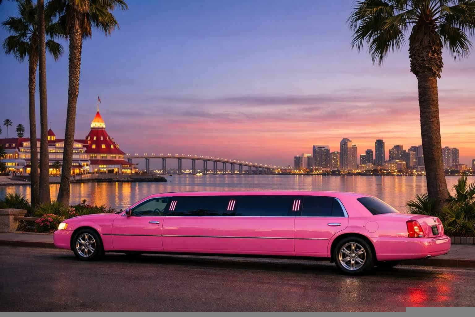 Coronado CA Pink Limo Rental