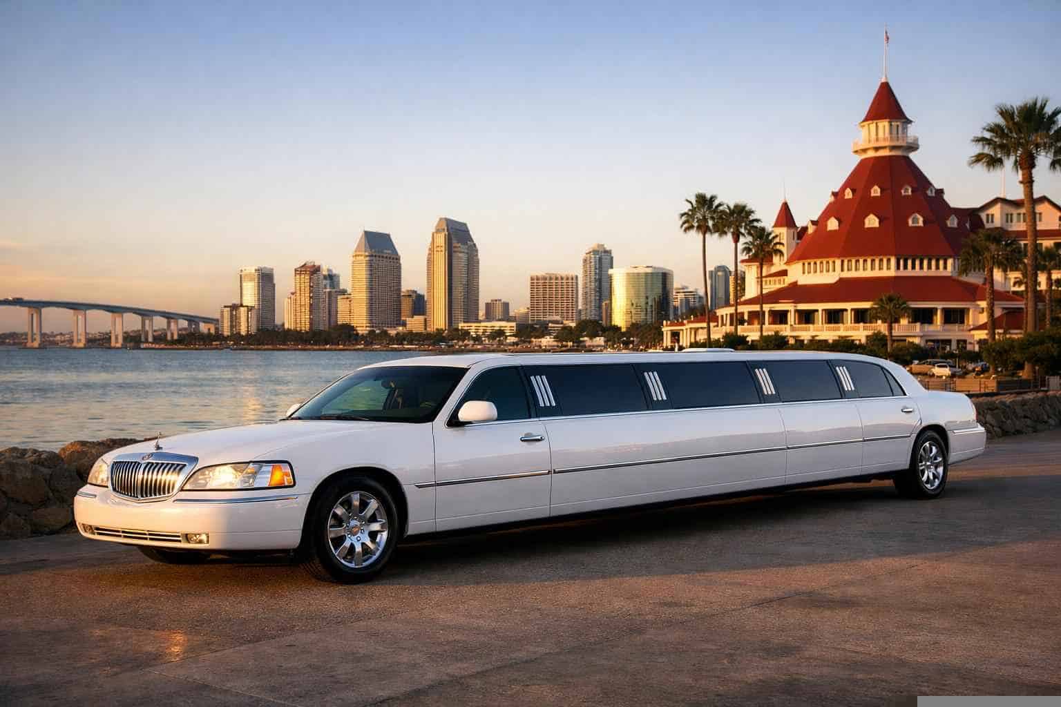 Coronado CA White Limo Rental