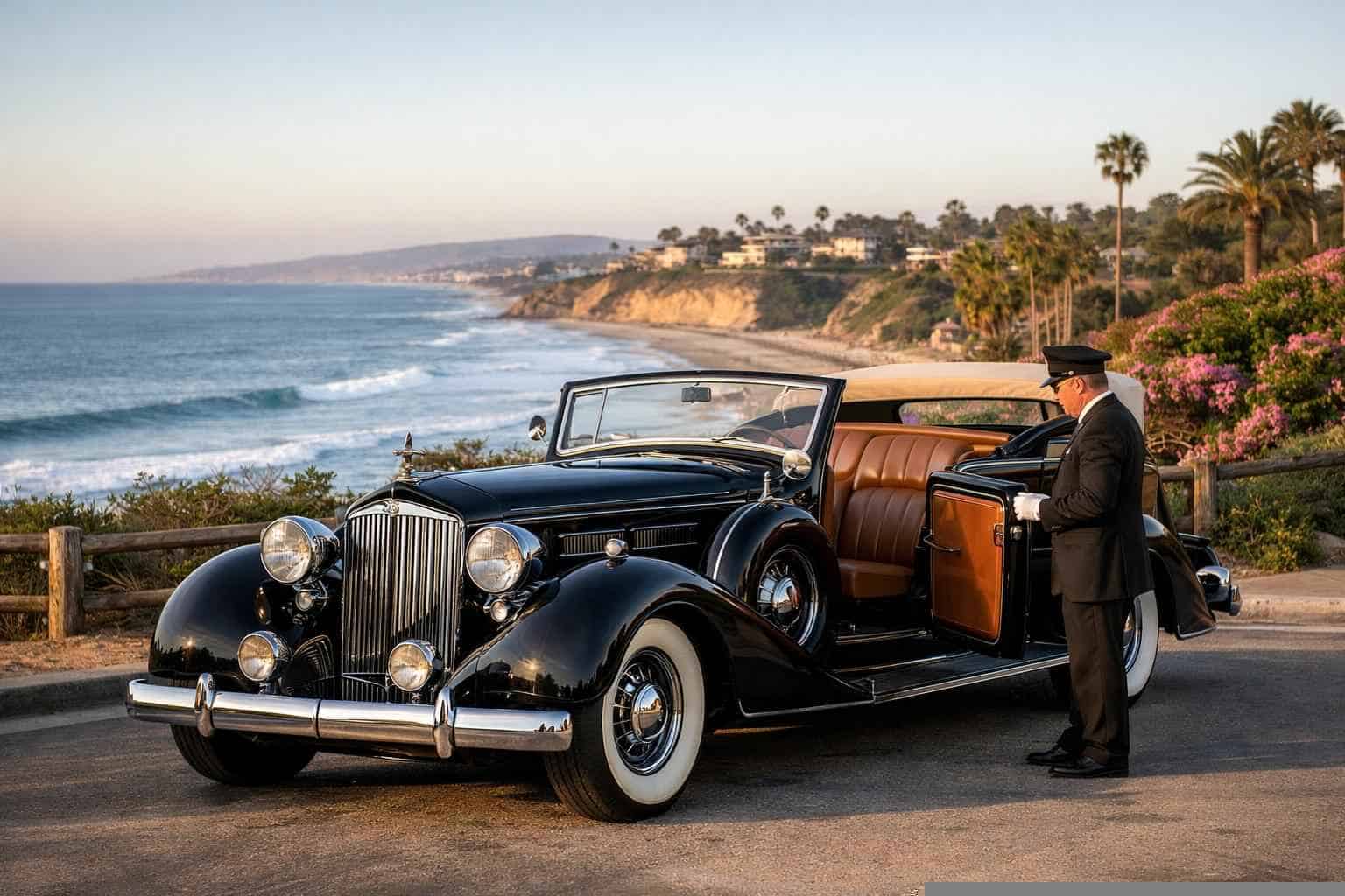 Del Mar CA Antique Vehicle Rental with Driver