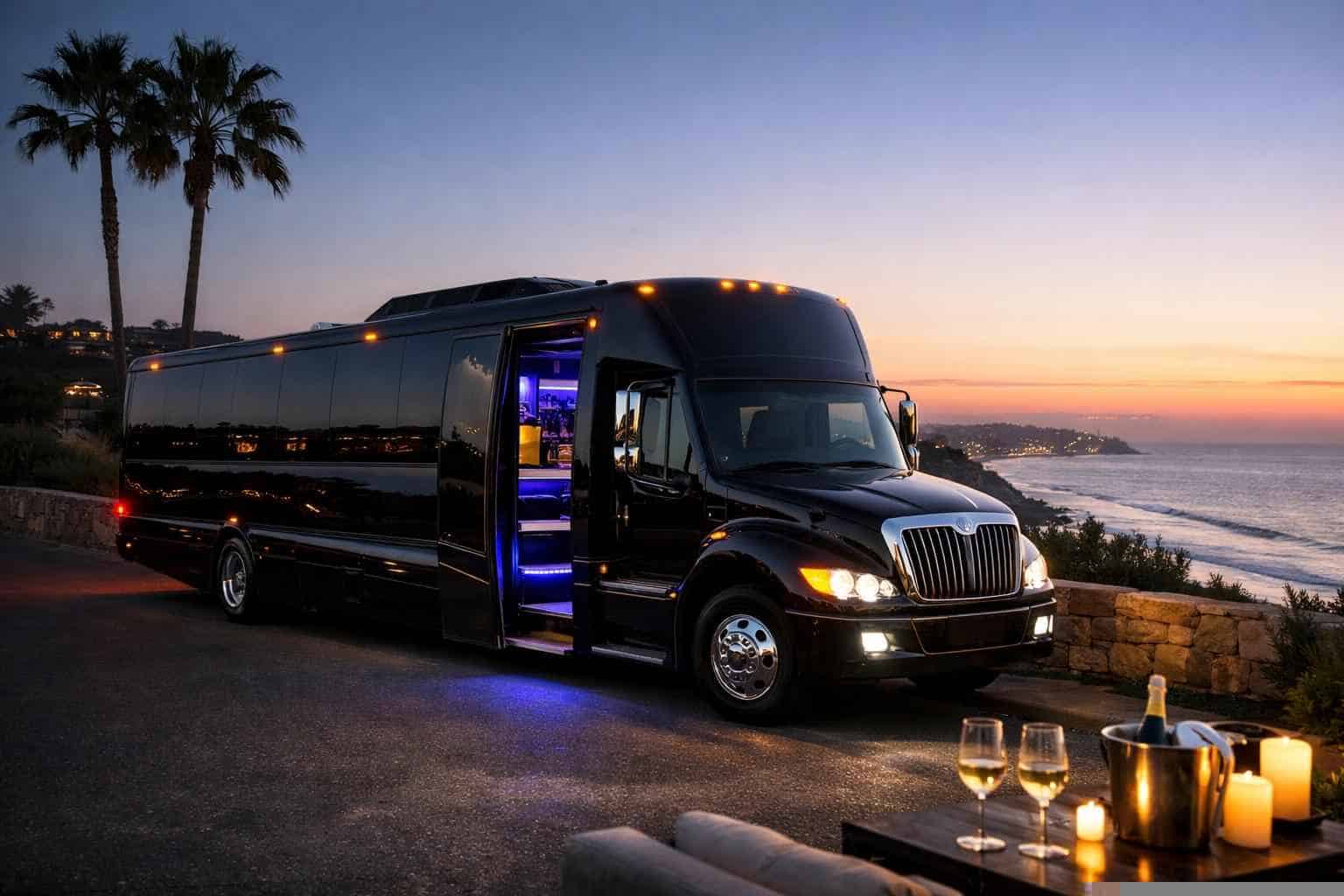 Del Mar CA Black Party Bus Rental