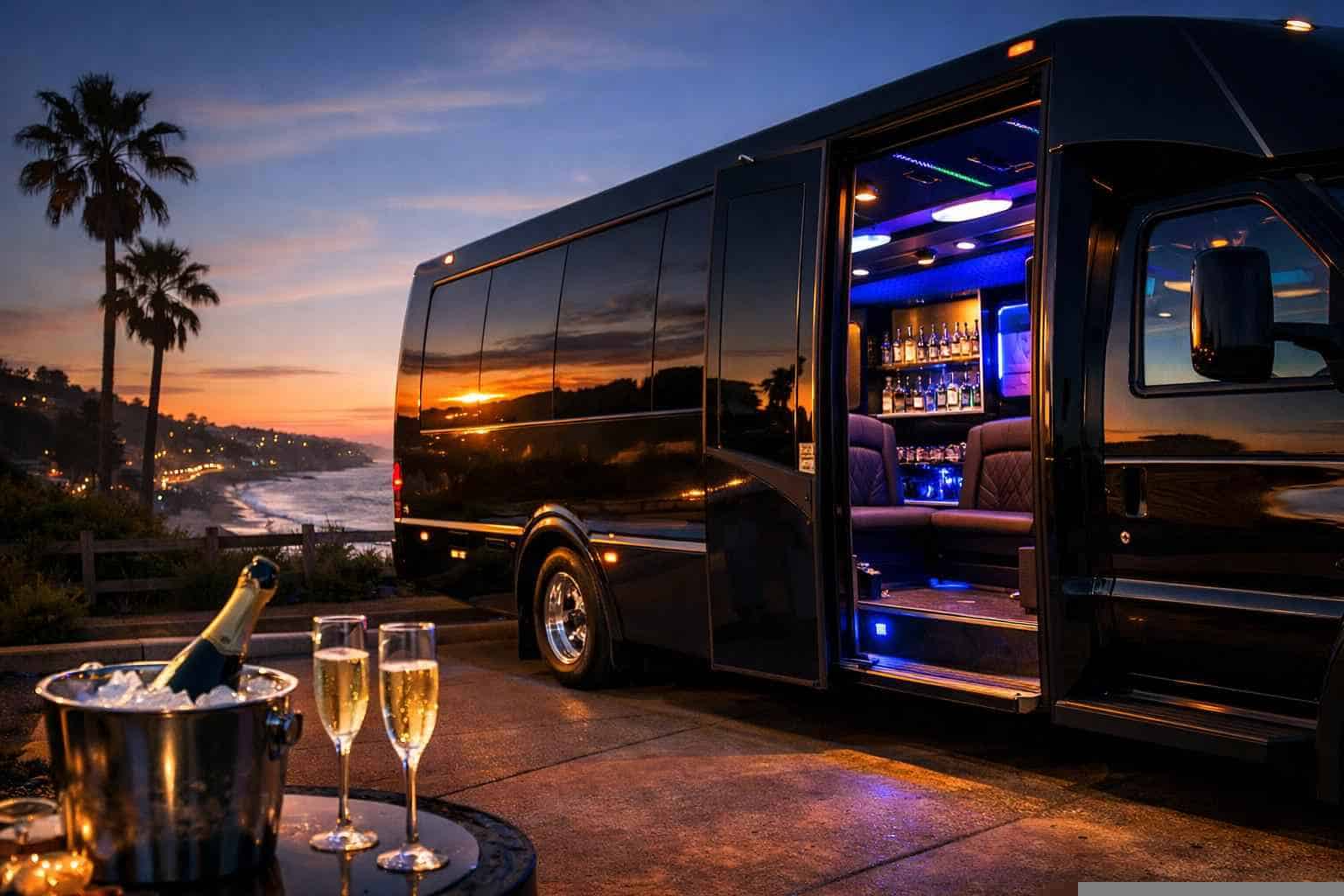 Del Mar CA Party Bus Rental
