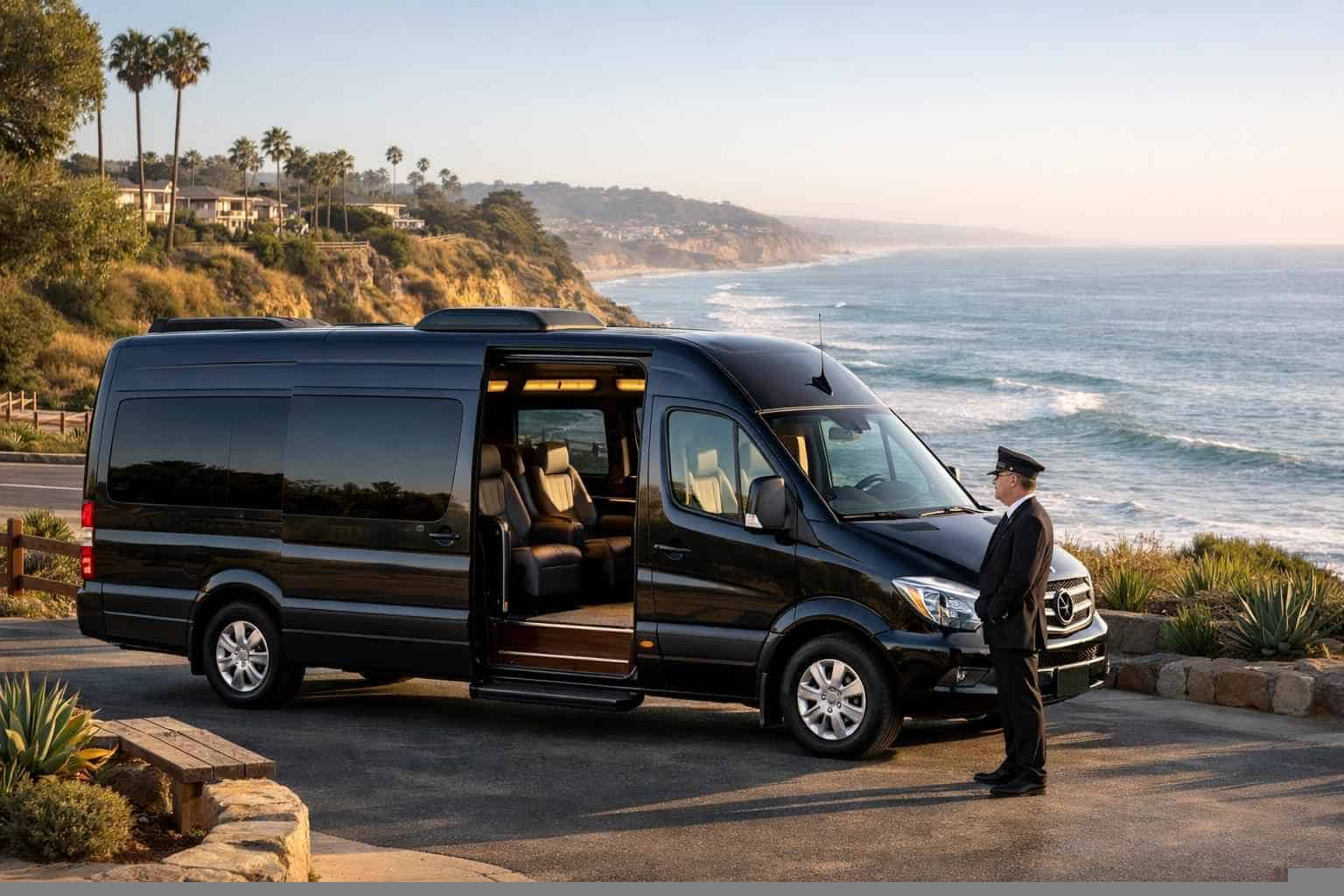 Del Mar CA Passenger Van with Driver
