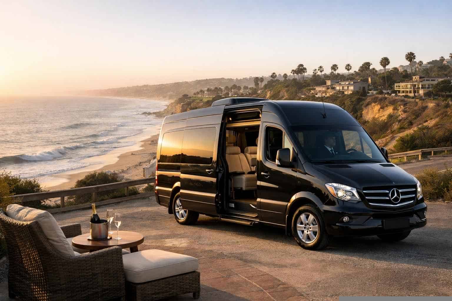 Del Mar CA Sprinter Van Rental with Driver