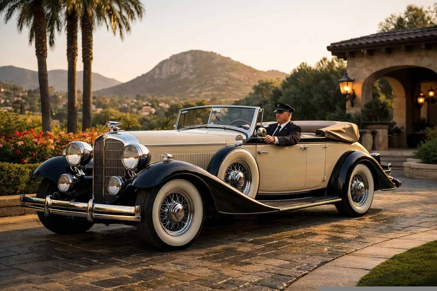 El Cajon CA Antique Vehicle Rental with Driver