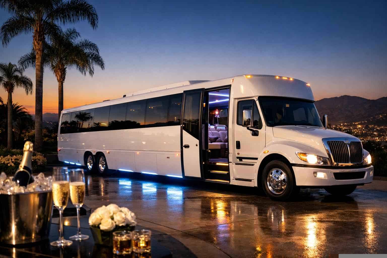 El Cajon CA White Party Bus Rental