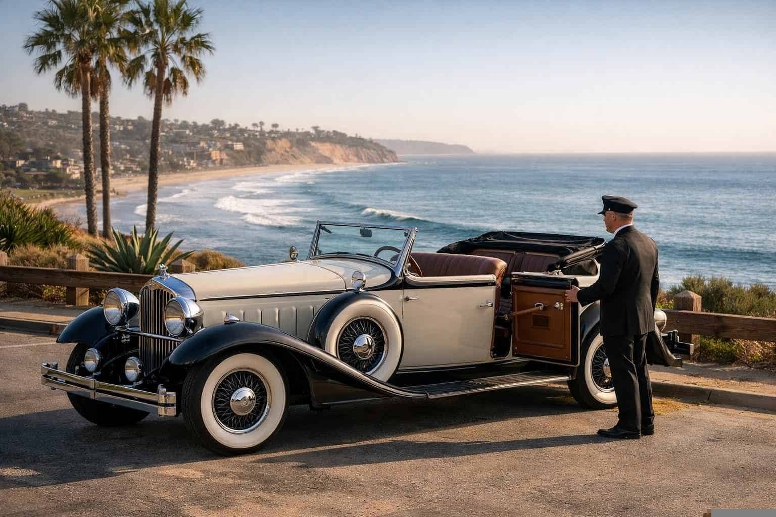 Encinitas CA Antique Vehicle Rental with Driver